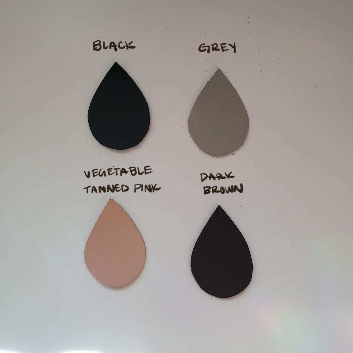 Custom Hand Painted Leather Earrings