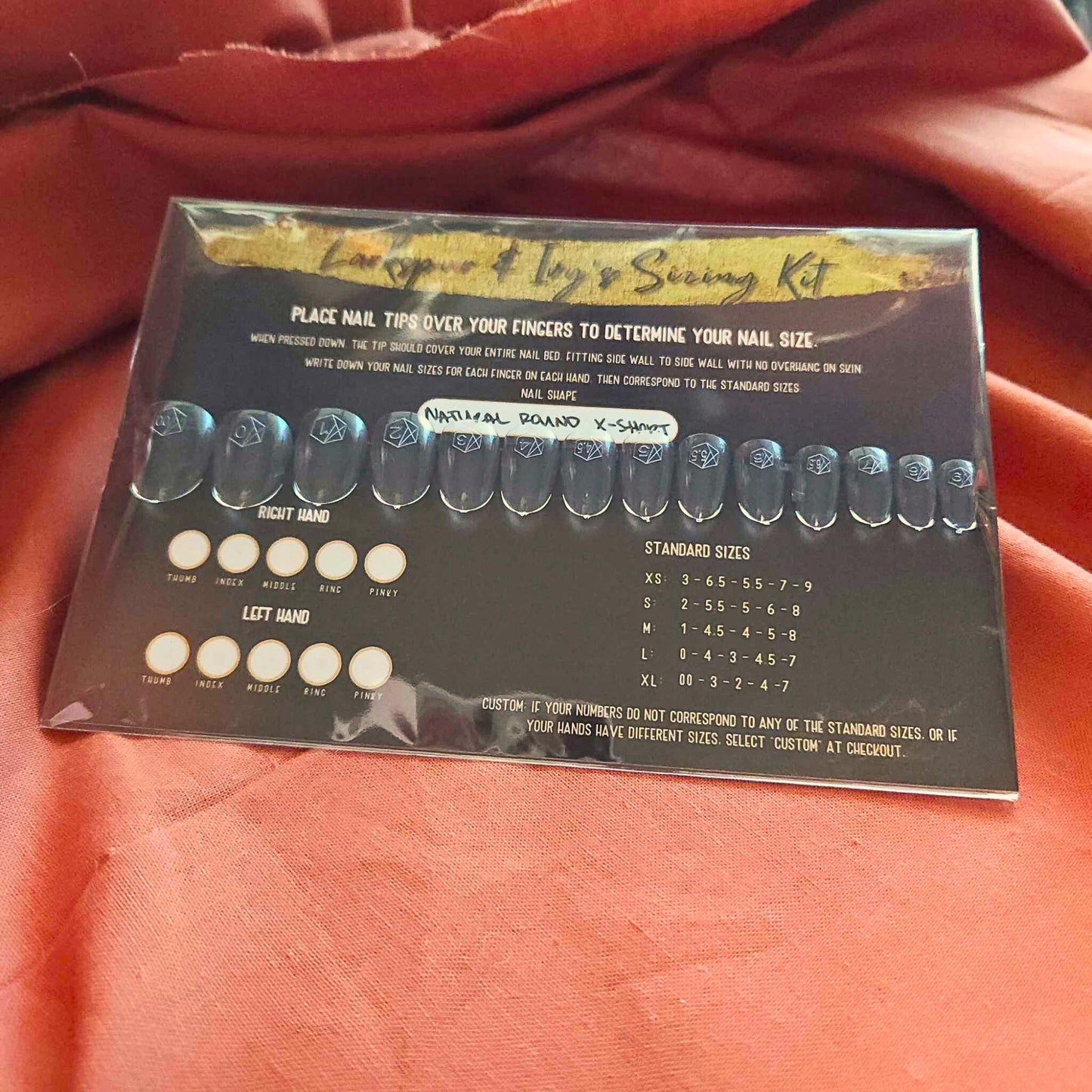 Apres Gel-x Sizing Kit for Round Shape Fake Nails