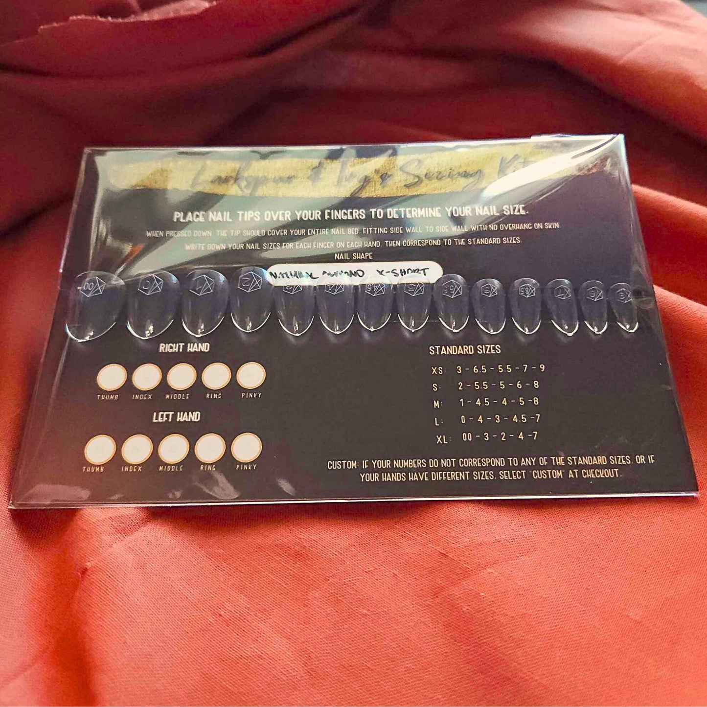 Apres Gel-x Sizing Kit for Almond Shape Fake Nails