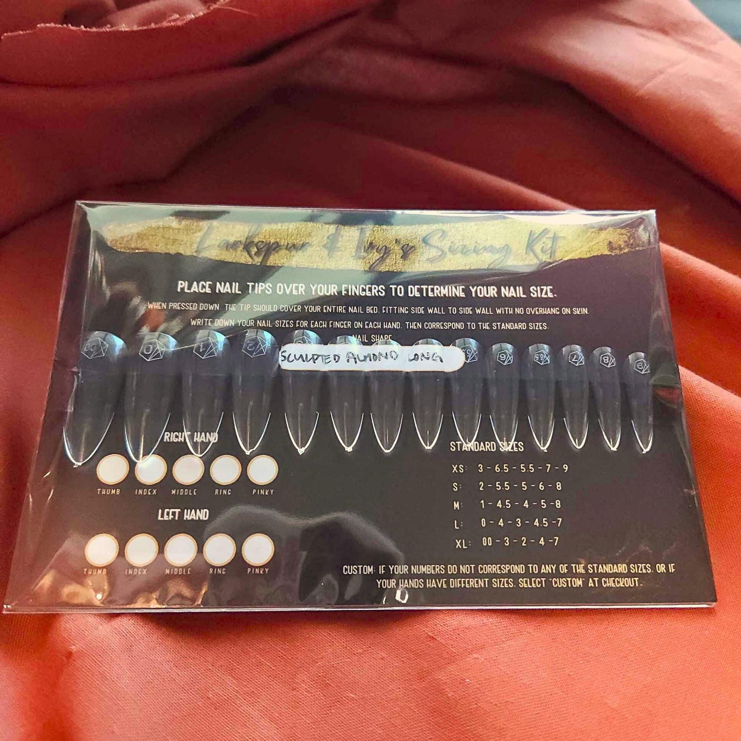 Apres Gel-x Sizing Kit for Almond Shape Fake Nails