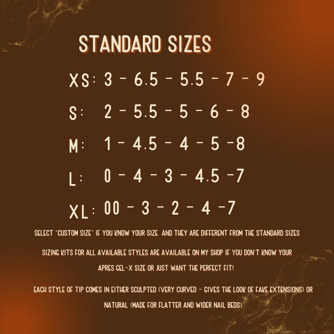 Apres Gel-x Sizing Kit for Almond Shape Fake Nails