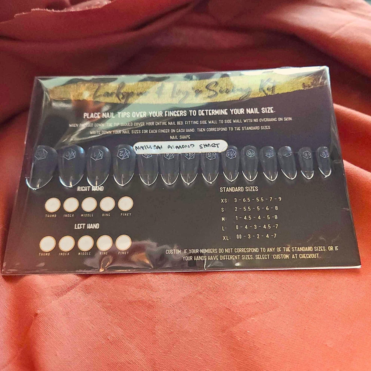 Apres Gel-x Sizing Kit for Almond Shape Fake Nails